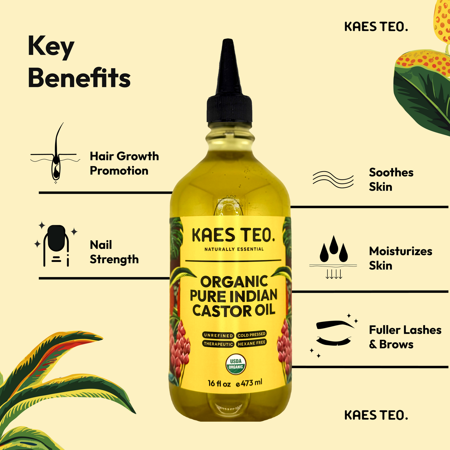 Organic Pure Indian Castor Oil